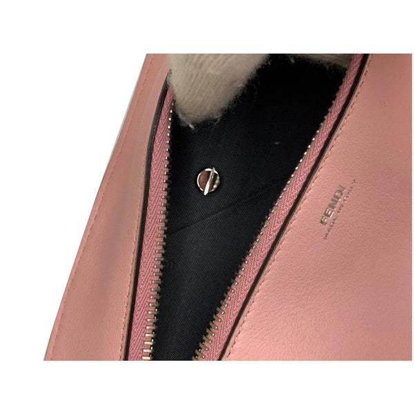 FENDI Dotcom Quilted Lambskin Zippy Pochette Pink - Last Call