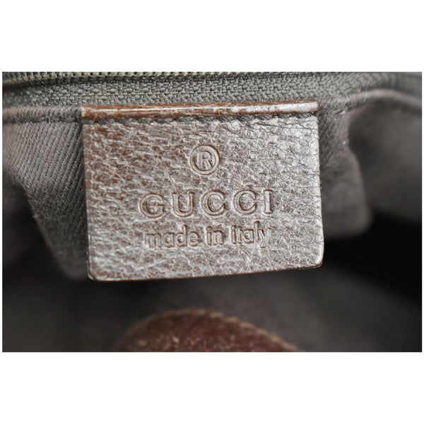 GUCCI Drawstring GG Monogram Canvas Hobo Bag Beige 115006