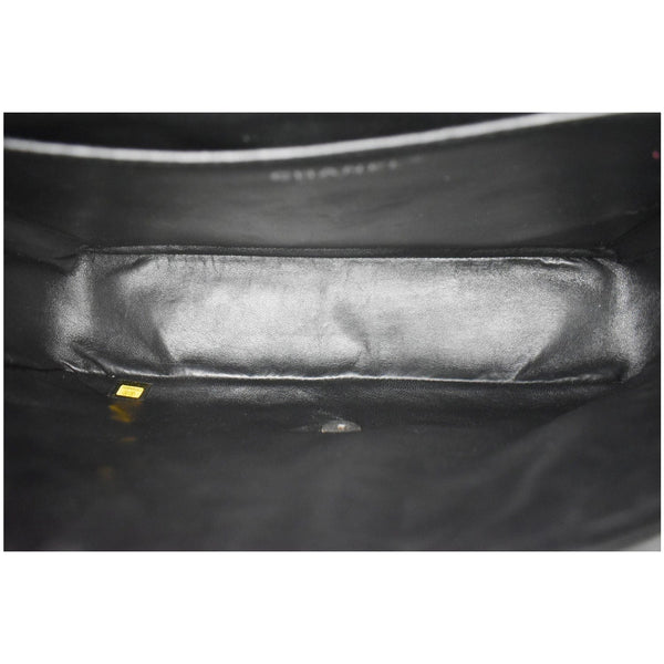 Chanel Classic Maxi Single Flap Quilted Patent Leather Bag