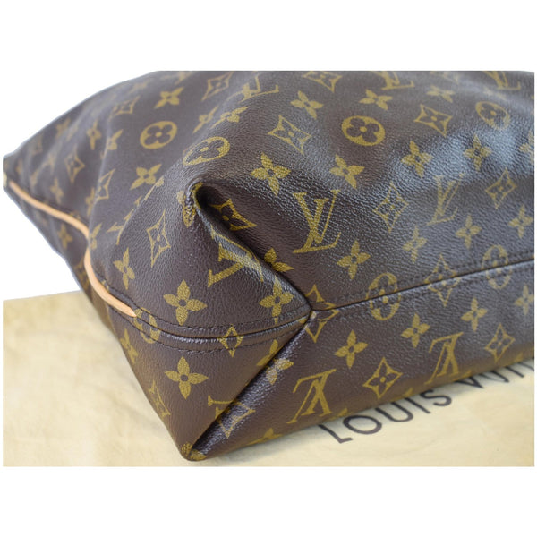 LOUIS VUITTON Sully MM Monogram Canvas Shoulder Bag Brown