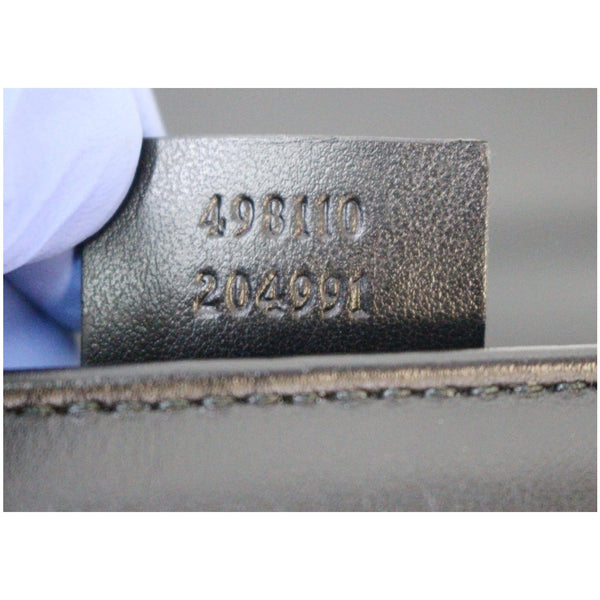 GUCCI GG Marmont Small Top Handle Shoulder Bag Black 498110