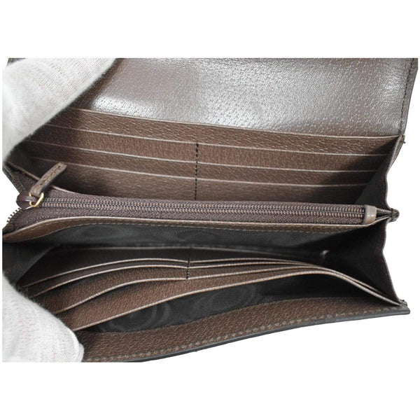 Gucci Ophidia GG Continental Supreme Canvas Wallet - inner preview