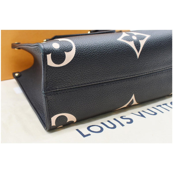 LOUIS VUITTON Onthego PM Bicolor Monogram Empreinte Shoulder Bag Black