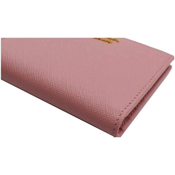 PRADA Small Saffiano Leather Wallet Pink