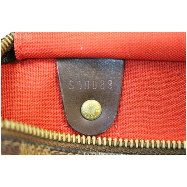 LOUIS VUITTON Speedy 35 Damier Ebene Satchel Bag Brown