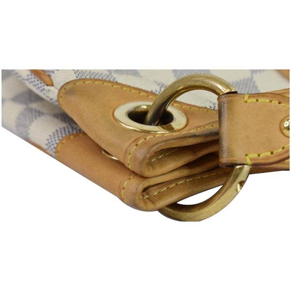 Louis Vuitton Galliera PM Damier Azur Shoulder Bag - corner closed view