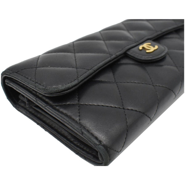 Chanel Classic Long Flap Leather Wallet Black - Shop Now
