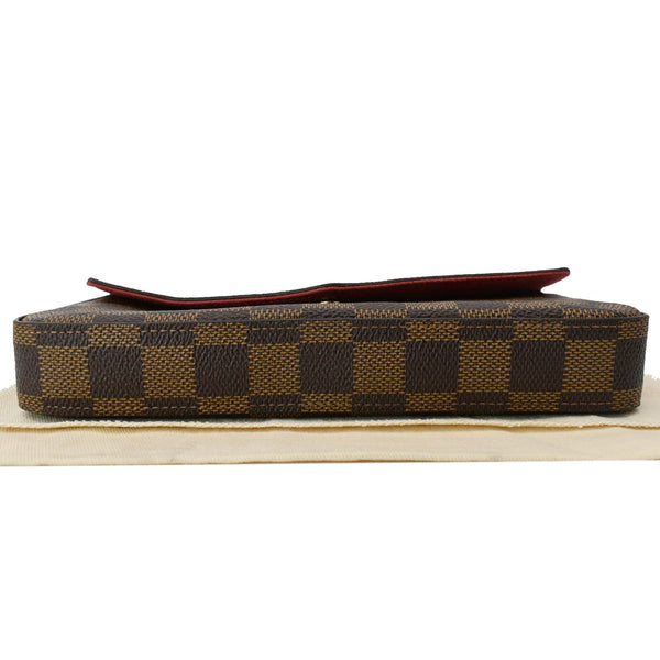 LOUIS VUITTON Felicie Damier Ebene Pochette Crossbody Bag Brown - Hot Deals