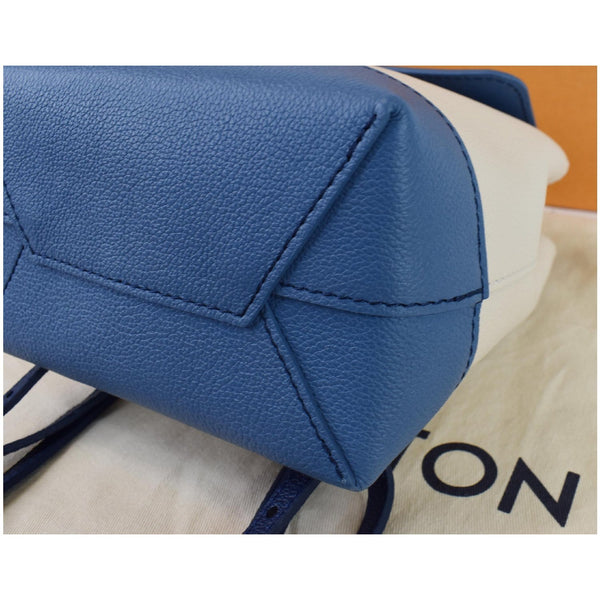 LOUIS VUITTON Lockme Calfskin Leather Backpack Blue/Beige