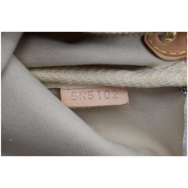 LOUIS VUITTON Pochette Eva Damier Azur Clutch Bag White