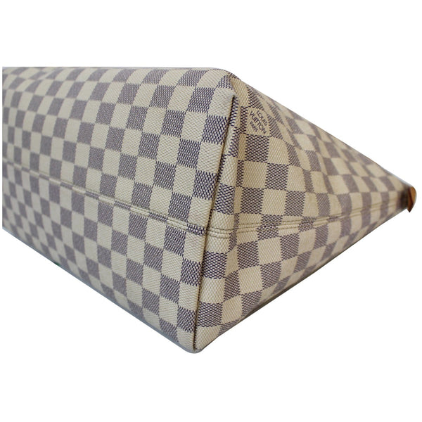 Louis Vuitton Iena MM Damier Azur Bag corner side