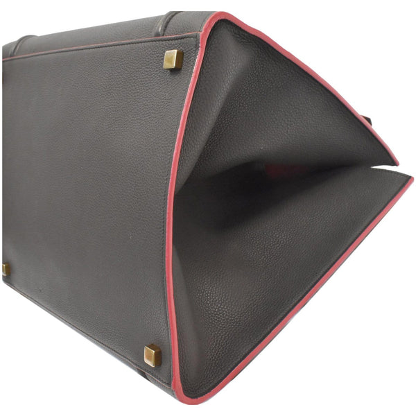 CELINE Luggage Phantom Medium Leather Tote Bag Black