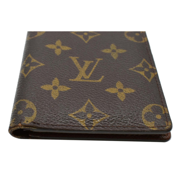LOUIS VUITTON Checkbook Holder Monogram Canvas Wallet Brown