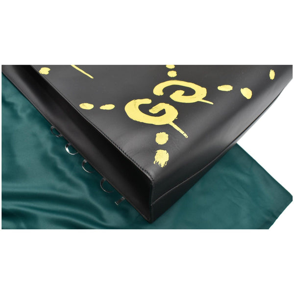 GUCCI Ghost Real Large XL Calfskin Leather Tote Bag Black 415883