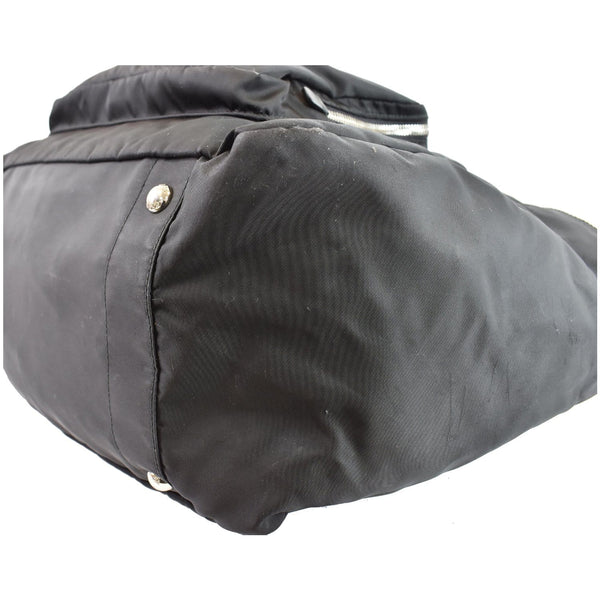 PRADA Vela Nylon Baby Shoulder Bag Black