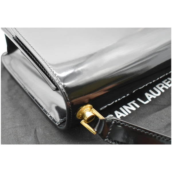 YVES SAINT LAURENT Le Carre Patent Leather Shoulder Bag Black - Final Sale