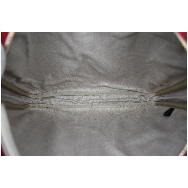 Gucci Microguccissima Leather Clutch Bag - gray interior