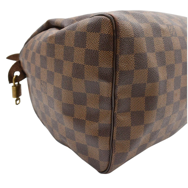 LOUIS VUITTON Speedy 35 Damier Ebene Satchel Bag Brown