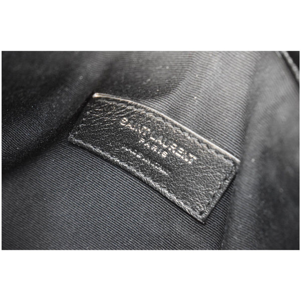 YVES SAINT LAURENT Uptown Large Envelope Leather Pouch Black