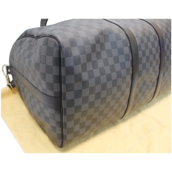Louis Vuitton Keepall 55 Damier Graphite Travel Bag bottom view