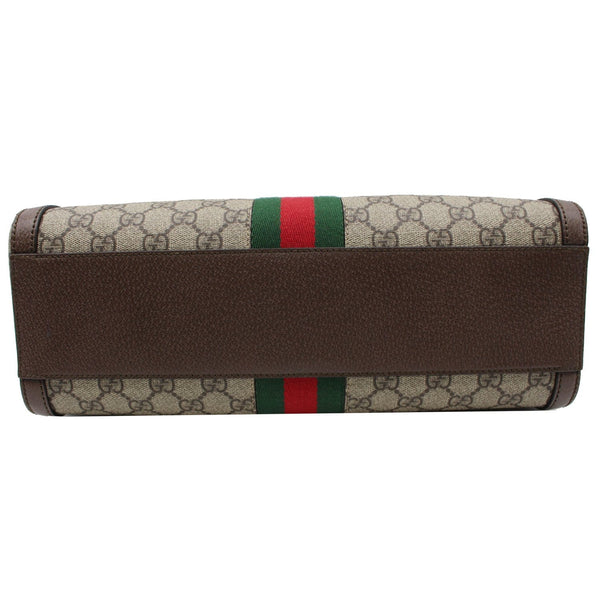 GUCCI Ophidia GG Canvas Medium Top Handle Shoulder Bag Beige 524532