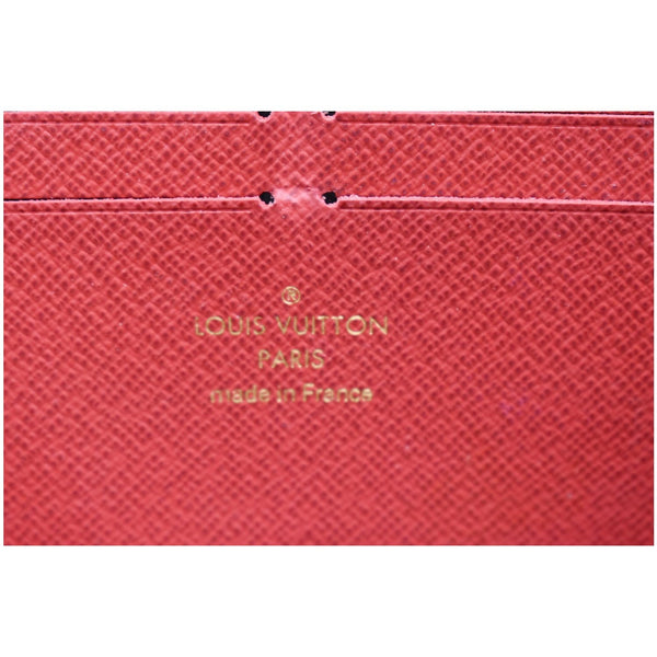 Louis Vuitton Clemence Damier Ebene Zippy Wallet Brown