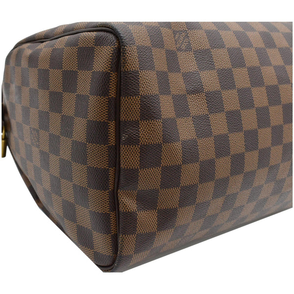 LOUIS VUITTON Speedy 30 Damier Ebene Satchel Bag Brown