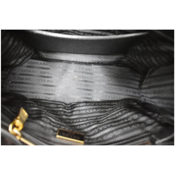 PRADA Galleria Small Saffiano Leather Tote Bag Black