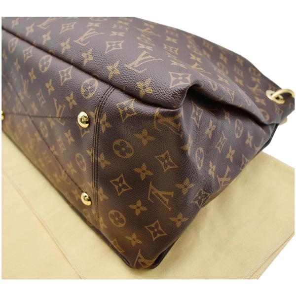 LOUIS VUITTON Artsy MM Monogram Canvas Shoulder Bag Brown