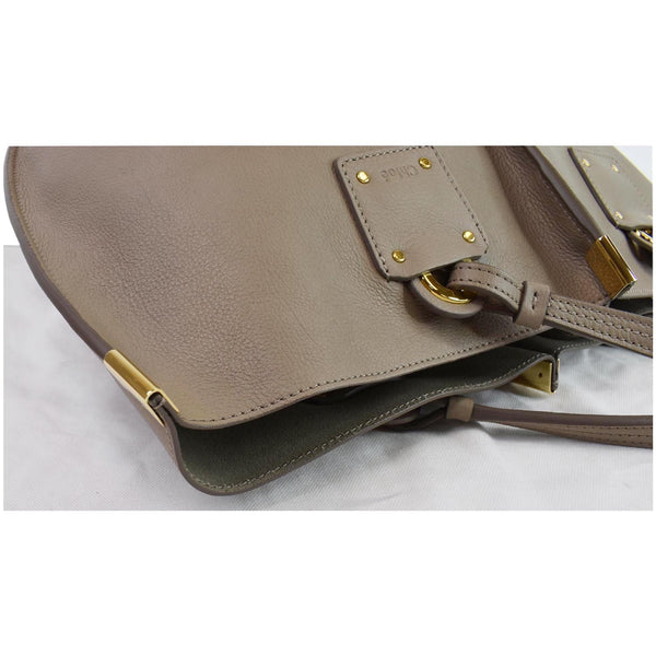 CHLOE Vick Medium Smooth Calfskin Tote Bag Motty Grey