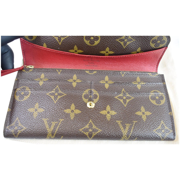 Louis Vuitton Emilie Monogram Canvas Wallet Brown interior