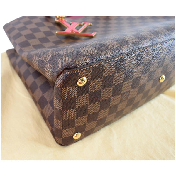 LOUIS VUITTON LV Riverside Damier Ebene Shoulder Bag Red