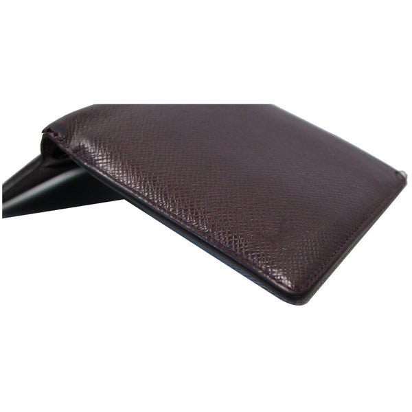 latest LV Multiple Acajou Taiga Leather Wallet