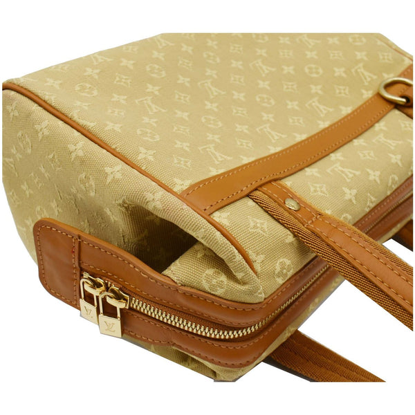 LOUIS VUITTON Josephine PM Mini Lin Monogram Canvas Satchel Bag Beige