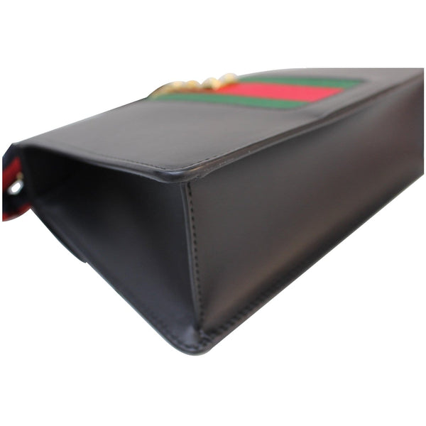 Gucci Sylvie Small Leather Shoulder Bag Black 421882