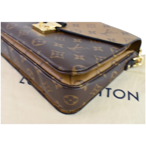 LOUIS VUITTON Metis Pochette Reverse Monogram Canvas Crossbody Bag Brown