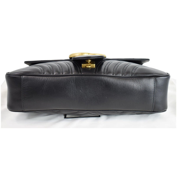 GUCCI GG Marmont Medium Matelasse Shoulder Bag Black 443496