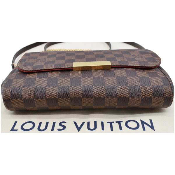LOUIS VUITTON Favorite MM Damier Ebene Crossbody Bag Brown
