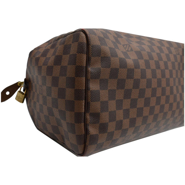 LOUIS VUITTON Speedy 35 Damier Ebene Satchel Bag Brown