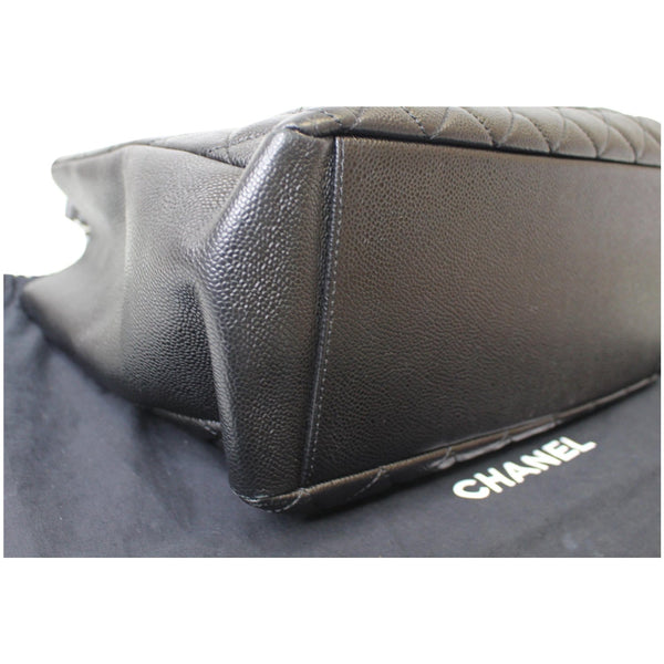 CHANEL Grand Shopping Caviar Leather Tote Bag Black