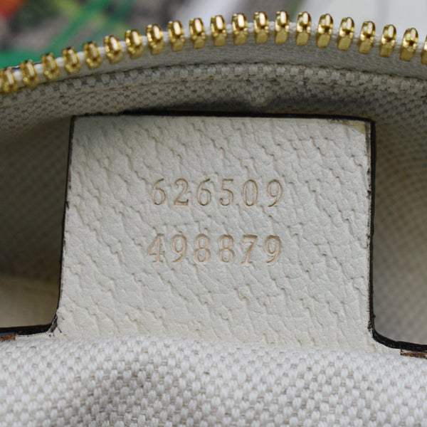 GUCCI Ophidia Half Moon Small Flora GG Canvas Hobo Bag Beige 626509