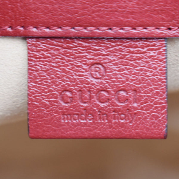 GUCCI Ophidia Mini Leather Trimmed Suede Bucket Bag Blue 550620