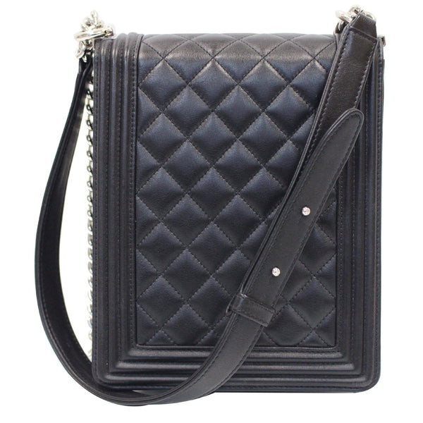 Chanel North South Boy Lambskin Leather handbag