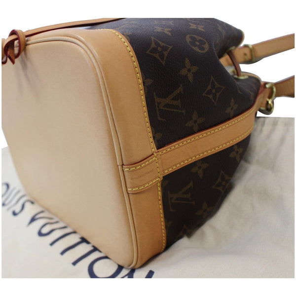LOUIS VUITTON Petit Noe NM Monogram Canvas Shoulder Bag Brown