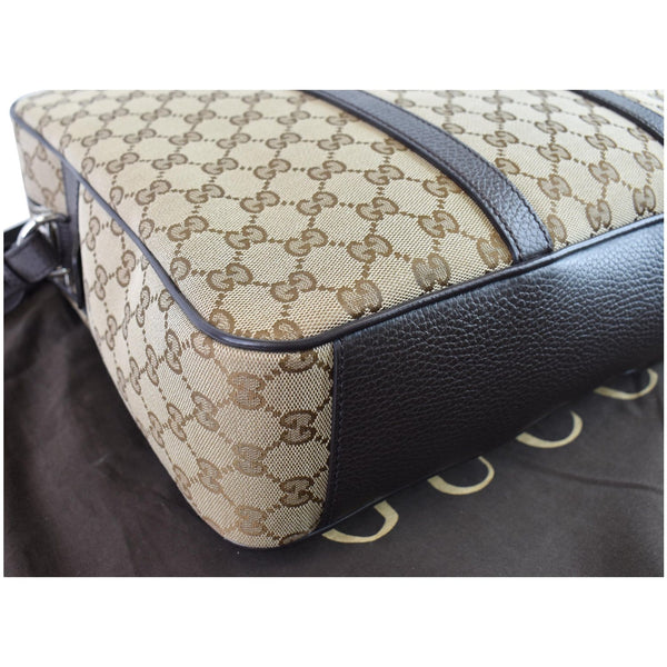 GUCCI GG Supreme Canvas Briefcase Beige 449168