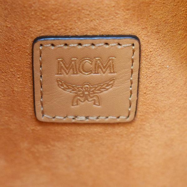 MCM Crystal Visetos Mini Nappa Leather Backpack Bag Cognac - Hot Deals