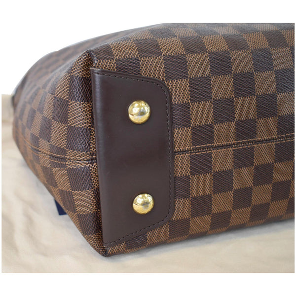 Louis Vuitton Duomo Hobo Damier Ebene Hobo Bag Brown - bottom buttons