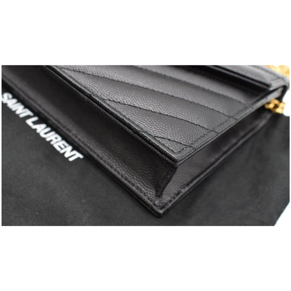 Yves Saint Laurent Envelope Chevron Grain De Poudre Wallet