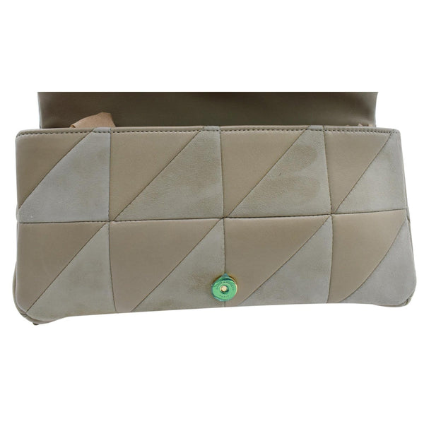 YVES SAINT LAURENT Jamie Suede Leather Shoulder Bag Sea Salt