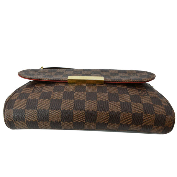 LOUIS VUITTON Favorite MM Damier Ebene Crossbody Bag Brown